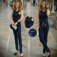 ราคา จั้มสูทยีนส์ ผ้ายืด (259793324)