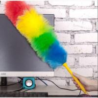 ราคา ไม้ปัดฝุ่นเชีอกฟาง สีรุ้ง ไม้ขนไก่เชือกฟางสีๆ DBY015 (7035084975)