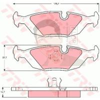 ราคา GDB1068 ผ้าเบรค-หลัง(TRW) (เนื้อผ้า COTEC) VOLVO 460 (15122745849)