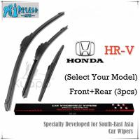 ราคา (ด้านหน้า+หลัง 3 ชิ้น) ชุดใบปัดน้ําฝน Honda HRV สําหรับ (เลือกรุ่นของคุณ) HR-V SUV Car Window Wipers Bundle (ประเภทกล้วย+ หลัง) โดย Wixr (27927994941)