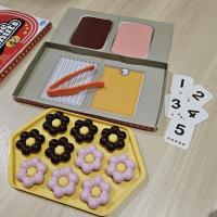 ราคา Miracle Doughnuts (かずのドーナツやさん) ของเล่นขนมโดนัท ฝึกคีบ ฝึกขายขนม ของแท้จากญี่ปุ่น (43474778543)