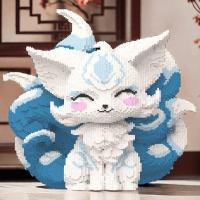 ราคา บล็อกตัวต่อ/ของเล่นเพื่อการศึกษาจิ้งจอกเก้าหางยักษ์สไตล์ใหม่เข้ากันได้กับเลโก้บล็อกตัวต่ออนุภาค Assemb (29513320059)