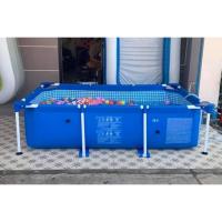 ราคา สระน้ำ Intex สระเฟรมพูลสี่เหลี่ยม 2.2 x 1.5 x 0.6 ม. รุ่น 28270 - Blue (784212216)