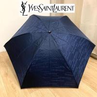 ราคา ร่มญี่ปุ่นมือสอง ร่มพับ 3 ตอน สีกรม โลโก้ แบรนด์ Yves Saint Laurent ทัังคัน (ตำหนิ/ไม่มีปลอกร่ม) (26118755653)