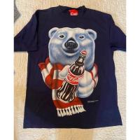 ราคา เสื้อยืดผ้าฝ้าย 100% Coke Unisex เสื้อยืดแขนสั้นหมีขั้วโลก (40302274978)