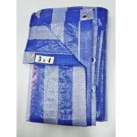 ราคา ผ้าฟาง ขนาด 3x4 เมตร สีฟ้าขาว (บลูชีท) (929214831)