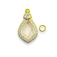 ราคา กรอบพระ"งานทองอิตาลี่ฝังเพรชCZ"ใส่พระเหรียญหลวงพ่อรุ่งขนาด2x3.5"(+-ไม่เกิน2มิลใส่กันได้)ขนาดพระไม่ต้องวัดเผื่อ ่ (27068379166)