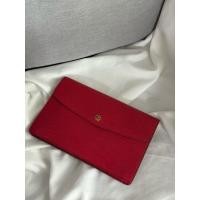ราคา กระเป๋าคลัท Lv Louis vuitton epi Montaigne สีแดงสวยมาก มือสองของแท้ (42961591607)
