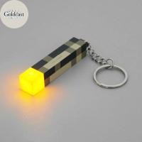 ราคา GOLD Minecraft Brownstone ไฟฉายโคมไฟพวงกุญแจจี้แปลกใหม่ Creative Luminous พวงกุญแจกระเป๋าเป้สะพายหลังอุปกรณ์ตกแต่งของขวัญ TH (44451882639)