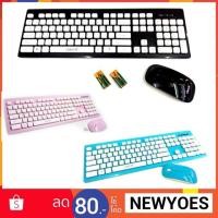 ราคา Oker Keyboard+Mouse Wireless ชุดคีย์บอร์ดเมาส์ไร้สาย T26 (1701236348)