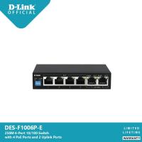ราคา D-Link DES-F1006P-E 250M 6-Port 10/100 Switch with 4 PoE Ports and 2 Uplink Ports (4031238032)