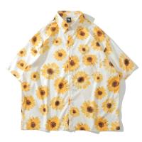 ราคา เสื้อทะเล เสื้อเชิ้ตโอเวอร์ไซส์ลายดอกทานตะวัน (25091803720)