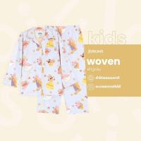 ราคา Josilins ชุดนอน เด็กหญิง ป้าย momoji ลิขสิทธิ์ ดิสนีย์ Disney Princess เจ้าหญิง ผ้าวูเว่น เสื้อแขนยาว ขายาว (24408925713)