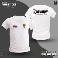 ราคา เสื้อยืดคอกลมแขนสั้นลายทหารม้า ARMY เสื้อยืดคอตตอนสไตล์เรนเจอร์ (43207195099)