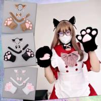 ราคา ถุงมือแมว ชุด 5 ชิ้น คอสเพลย์แมว หูแมว หางแมว อุ้งมือแมว น่ารัก (19473163775)