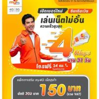 ราคา ซิมMy+เน็ต4เมก ไม่ลดสปีด+โทรฟรี ใช้งานได้ 1เดือน ต่ออายุ ได้ 1 ปี (5136813909)