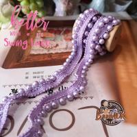 ราคา 45cm และ 90cm เทปติดมุก ลูกไม้ ติดมุก ผ้าลูกไม้ มุกเส้น ตกแต่ง หรือทำ โชคเกอร์ ขนาดกว้าง 15 มิล มีให้เลือกสองขนาด (8315825757)