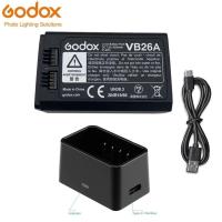 ราคา Godox VC26 VB26 VB26A DC 3000mAh 21.6Wh USB เปลี่ยน Li-ion แบตเตอรี่สําหรับ Godox V860III V1 V850III แฟลช Speedlite (41068922381)