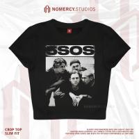 ราคา KATUN NORACY.STUDIOS - CROP TOP 5 SOS FIVE SECONDS OF SUMMER สีดํา | วงดนตรีโลหะ ROCK MUSIC | GRUNGE CROPTOP สีดํา SKENA | CROP เสื้อยืดหน้าจอพิมพ์ CROP TEE SLIM FIT สไตล์ Y2K VINTAGE AESTHETIC STREET