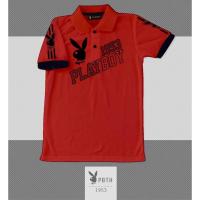 ราคา เสื้อโปโลคอปก สกรีนลาย Playboy สีแดง 03 (7674276632)