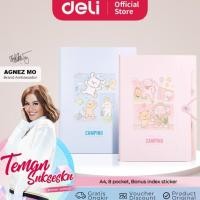 ราคา แฟ้มเอกสาร Deli Harmonica / แฟ้มขยาย A4 สีชมพู สีฟ้า Pm303 (26842342047)