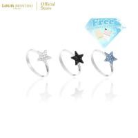 ราคา Louis Montini (Jewelry) Sterling Silver 925 Ring แหวนเงินแท้ 92.5% แหวนผู้หญิง รูปดาว LJRG17 (21868147386)