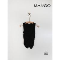 ราคา เสื้อกล้าม คอกลม Crop top MNG MANGO สีดำ ผ้ายืด สภาพ90% (40861999970)