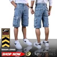 ราคา SMG001 Special พิเศษ Shorts Cargo ผ้ายีนส์ฟอก เนื้อผ้ายีนส์ฟอกคุณภาพสูง (Gasoline & Garage) ปั๊มน้ำมันแก๊สโซลีน (SMG) (25256917157)