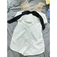ราคา จั้มขาสั้นงานป้ายไซร์Mสีขาว (29267129461)