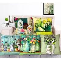 ราคา หมอนอิงประดับโซฟา ลายวินเทจ ผ้าสักหราด ขนาด 45x45 ซม. (4143240734)