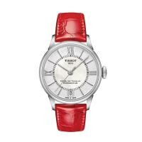 ราคา Tissot Tissot Tissot Tissot Tissot Series Liu Yifei สไตล์เดียวกันนาฬิกาหนังสีแดงสีแดงนาฬิกาผู้หญิง (42820230100)