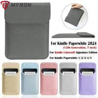 ราคา MYRON กระเป๋าเก็บของ, 6.8 7 นิ้ว Ultra Slim e-Reader Sleeve, กันกระแทก 12th Generation ทนต่อการสึกหรอใส่กระเป๋าสําหรับ Kindle Paperwhite 2024/Colorsoft Signature Edition (40024767056)
