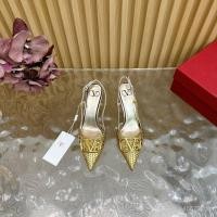 ราคา Valentino รองเท้าแตะสไตล์ใหม่ฤดูร้อน ออกแบบชี้นิ้วเท้าแบบ V พร้อมห่วงเดินสบาย (44273818604)