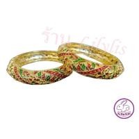 ราคา กำไล ญ กำไลข้อมือ ลายพาดดอกจิก เครื่องประดับ ชุดไทย กำไลผู้หญิง ร้าน Lilylis (13182620120)