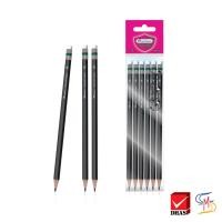 ราคา Master Art มาสเตอร์อาร์ต ดินสอ ดินสอดำ ดินสอ 2b จำนวน 6 แท่ง (1953260487)