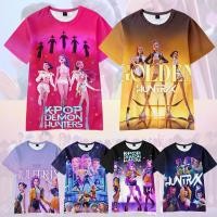 ราคา K-Pop Huntrix เสื้อยืด Rumi Zoey เสื้อยืดแขนสั้นแฟชั่นเสื้อผ้าเด็ก (27341476374)