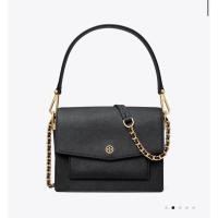ราคา tory burch โรบินสัน ดำ 2 สาย 8.4” (18324140542)