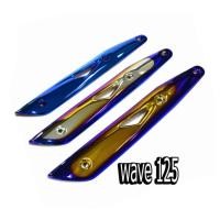 ราคา กันร้อนท่อไทเททอง+เงิน (ครอบท่อ) สำหรับ WAVE-125 (25377267693)