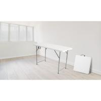 ราคา Shopping Idea Tree O โต๊ะเอนกประสงค์ พับครึ่ง รุ่น Nicholas-03 ขนาด122x60x49/61/74 ซม. (4ฟุต) สีขาว ฮิตติดเทรน (25076276886)