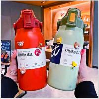 ราคา Cille1700MLขวดน้ำสแตนเลส กระติกน้ำ ขวดนำ้ แท้งค์เก็บอุณหภูมิ สแตนเล ขนาดใหญ่ จุได้เยอะ แท้งค์เก็บอุณหภูมิขวดน้ำเดินทางก (21411388379)