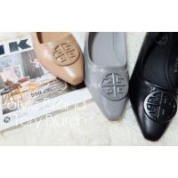 ราคา พร้อมส่งคัทชูหนังนิ่ม Style Brand Tory Burch (5333303933)