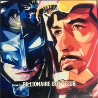 ราคา (BX) Billionaire Boys Club: Batman & Tony Stark Pop Art 10X10 (23443689414)