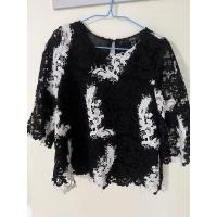 ราคา เสื้อลูกไม้แบรนด์ITOKIN สีขาวดำ (16861497224)