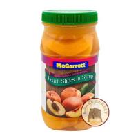 ราคา (พีชเชื่อม) แม็กกาเรต พีช สไลซ์ ในน้ำเชื่อม Mcgarrett Peach Slices In Syrup 430g (43451502426)