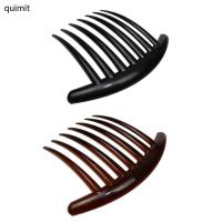 ราคา Quim กว้างฟันหวีผม French Twist Comb ผมด้านข้างหวีคลิปสําหรับผู้หญิงสาว (29830030800)