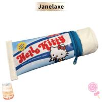 ราคา JANELAXE กระเป๋าใส่ปากกา, ดินสอออกแบบซิปรูปทรงยาสีฟัน, Hello Kitty น่ารักความจุขนาดใหญ่เครื่องเขียนจัดเก็บกระเป๋าของขวัญ (44369025215)