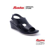 ราคา Bata Comfit บาจา คอมฟิต รองเท้าเพื่อสุขภาพ รองเท้าแพลตฟอร์ม รัดส้น ปรับสายได้ รุ่น Capriy สีดำ 7616367 (10323937357)