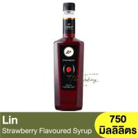 ราคา ลิน ไซรัป น้ำเชื่อมกลิ่นสตรอเบอร์รี่ 750 มิลลิลิตร Lin Strawberry Premium Flavoured Syrup 750 ml. (19971685317)