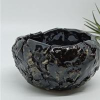 ราคา กระถางเซรามิกปั้นเอง ลายดินแตก (13527405602)