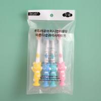 ราคา แปรงสีฟันเด็ก ขนแปรงนุ่ม 3-12ปีน่ารัก ถ่านไม้ไผ่ 4 ชิ้น (7878848525)